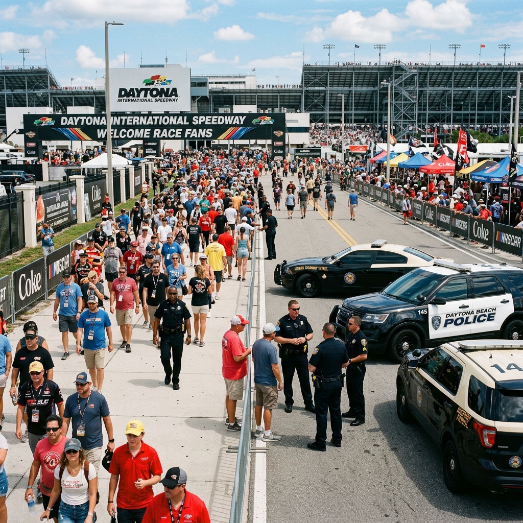 Daytona International Speedway area during race weekend